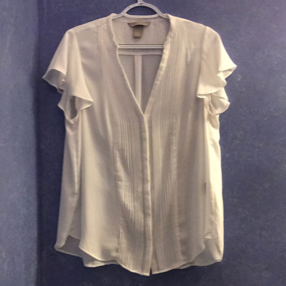 Pretty white summer blouse